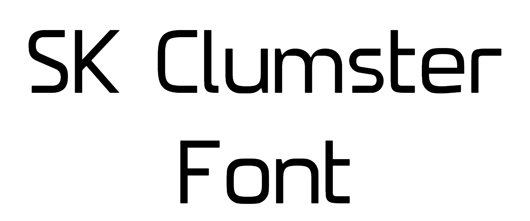 SK Clumster Font Download