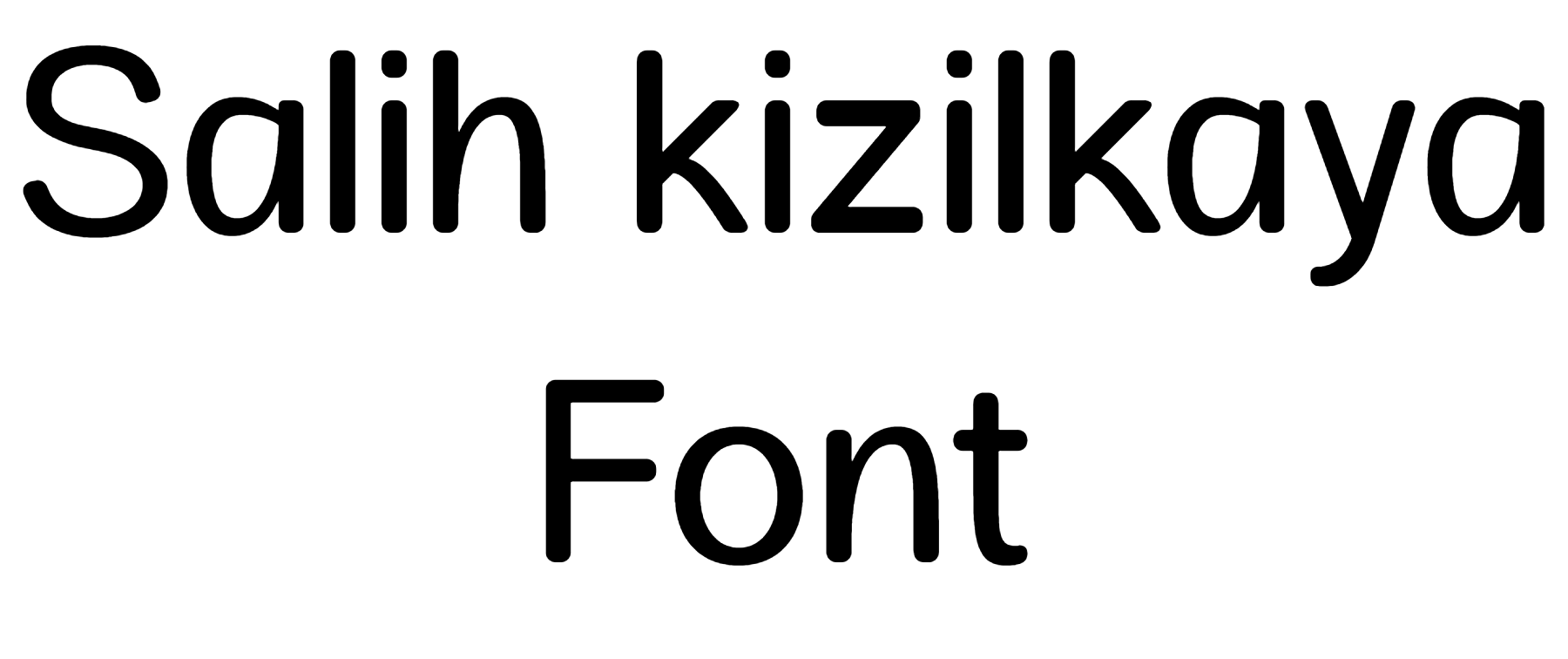 Salih kizilkaya Font Download