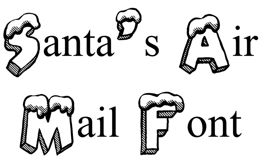 Santa's Air Mail Font Download