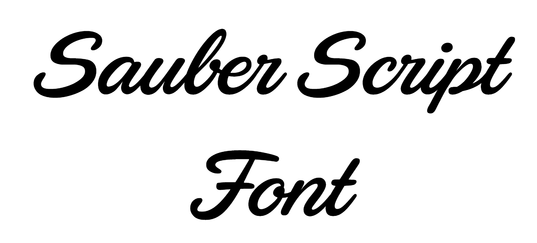 Sauber Script Font Download