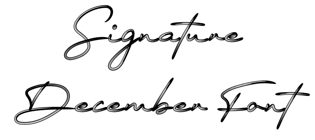 Signature December Font Download