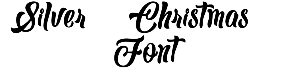 Silver Christmas Font Download