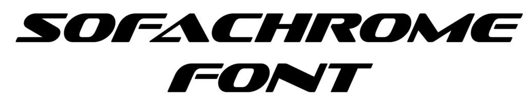 Sofachrome Font Download, #Miring #Italic
