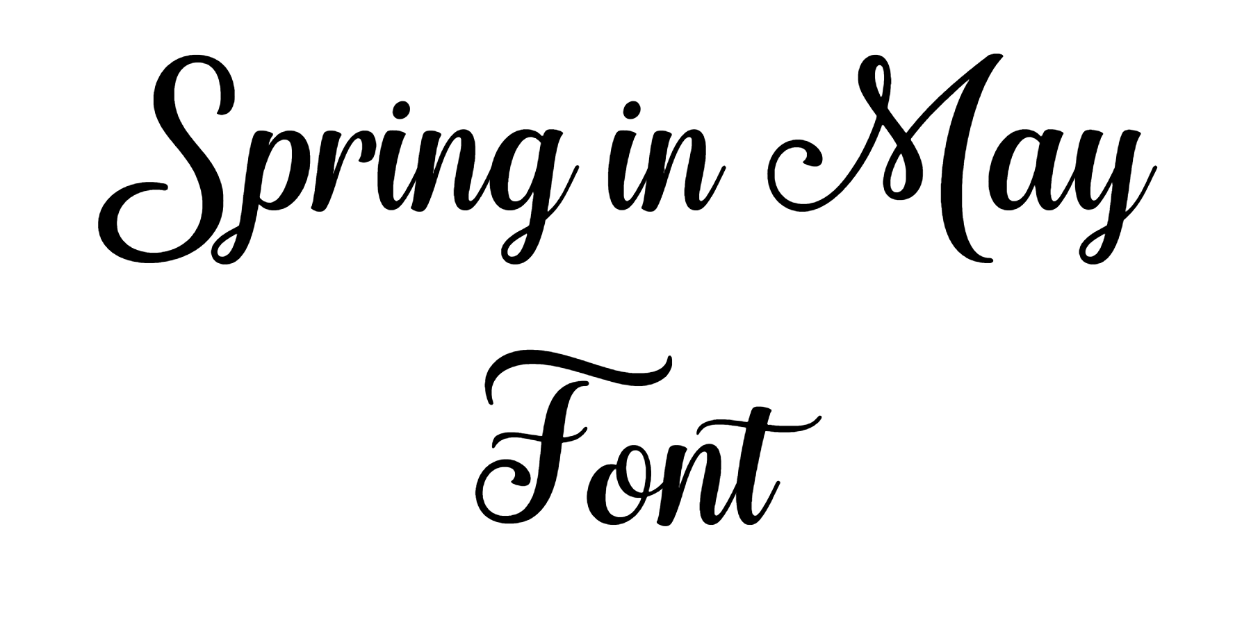 Spring in May Font Download