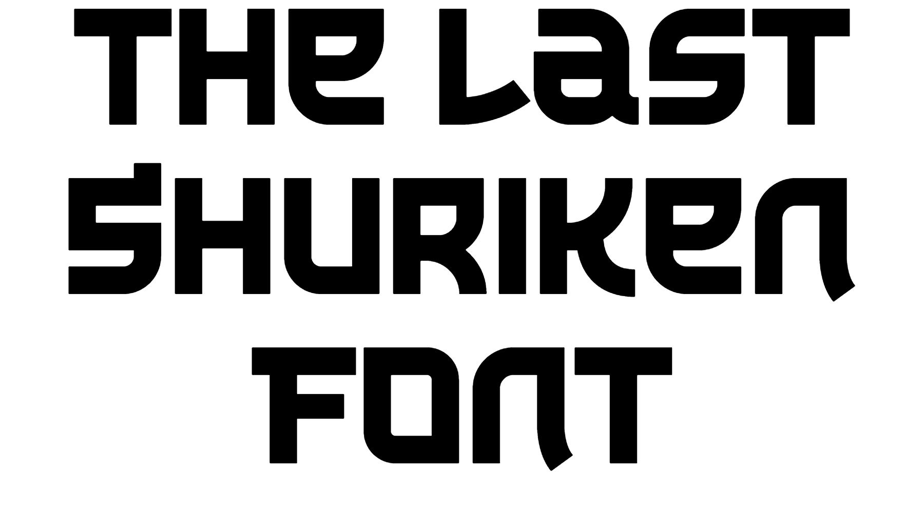 The Last Shuriken Font Download