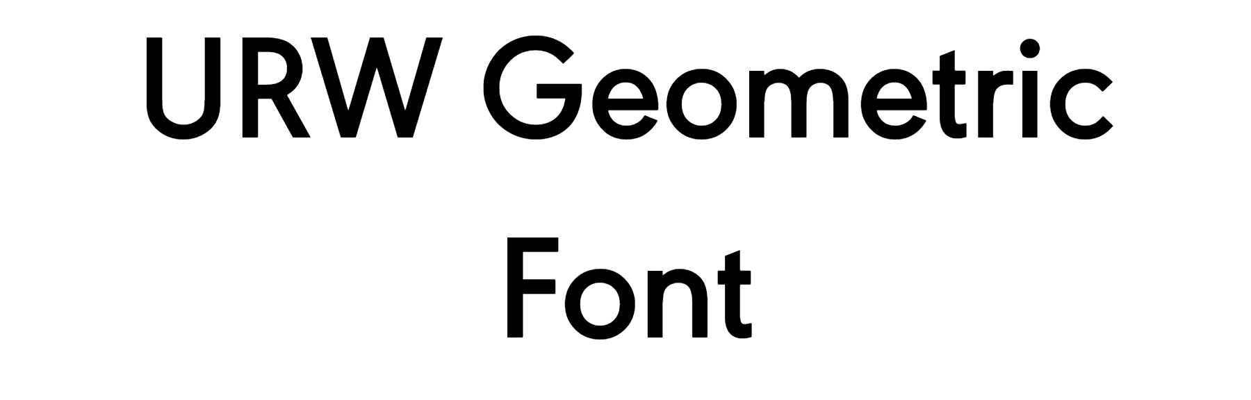 URW Geometric Font Download