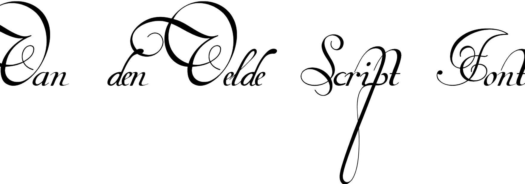 Van den Velde Script Font Download