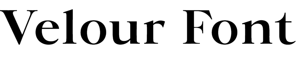Velour Font Download