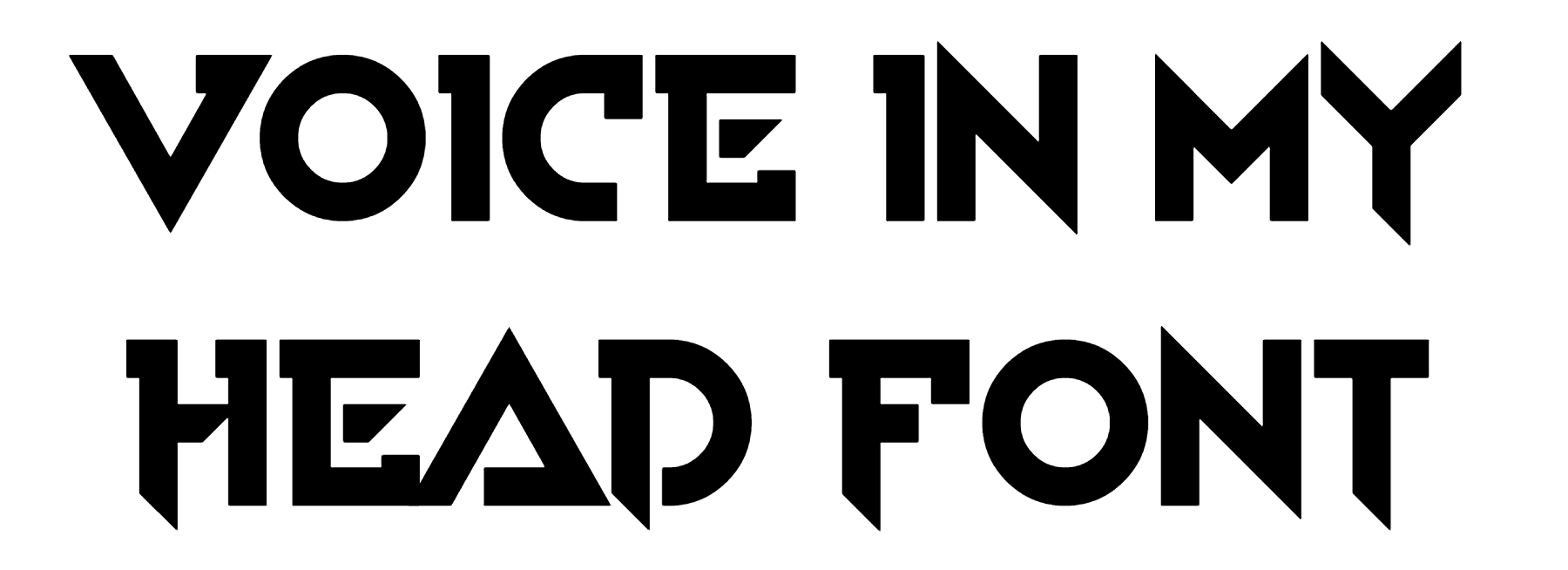 Voice In My Head Font Download