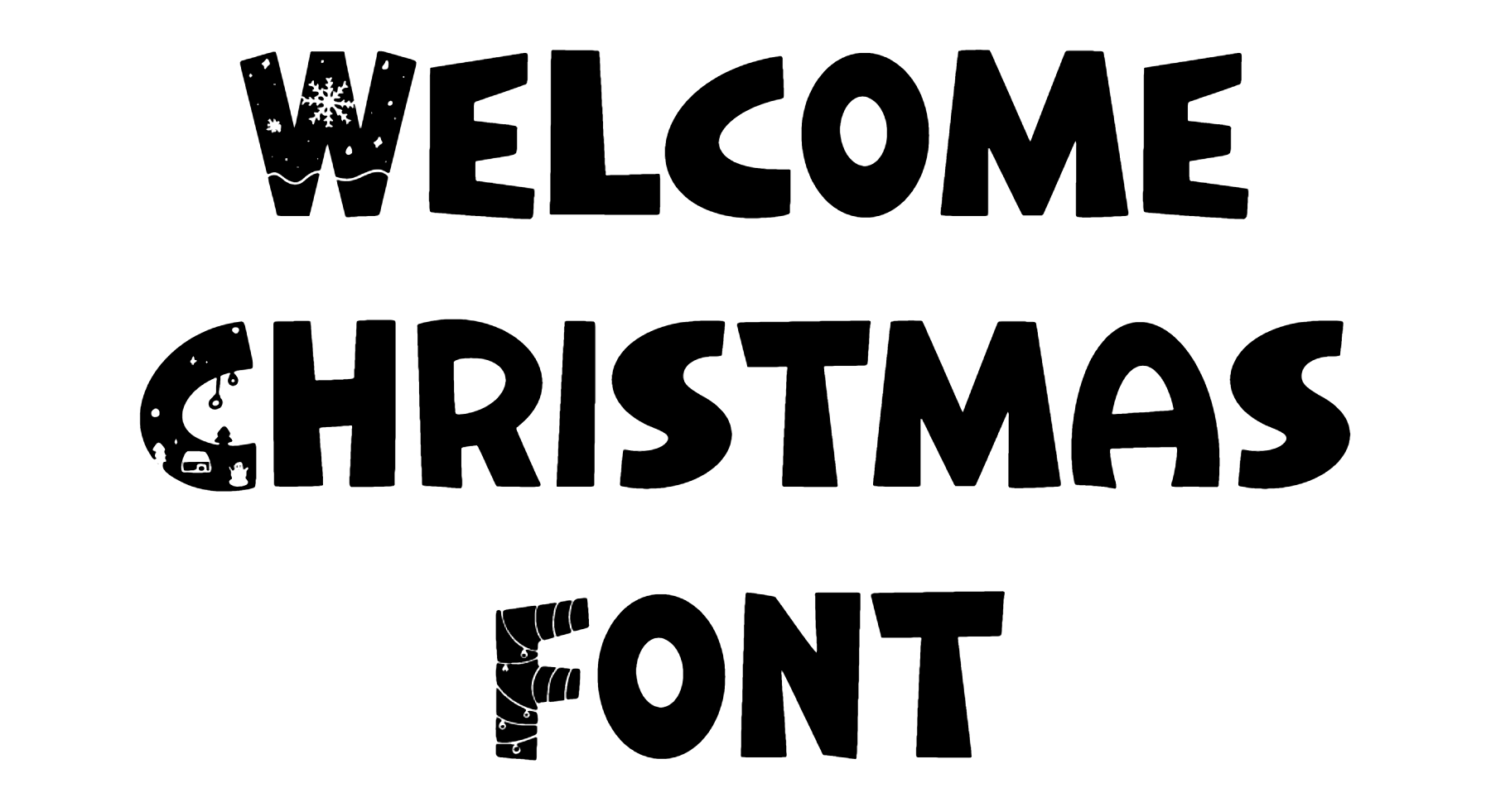 Welcome Christmas Font Download