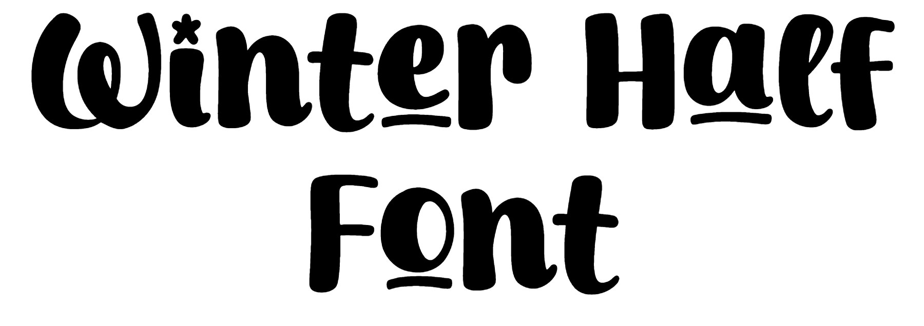 Winter Half Font Download