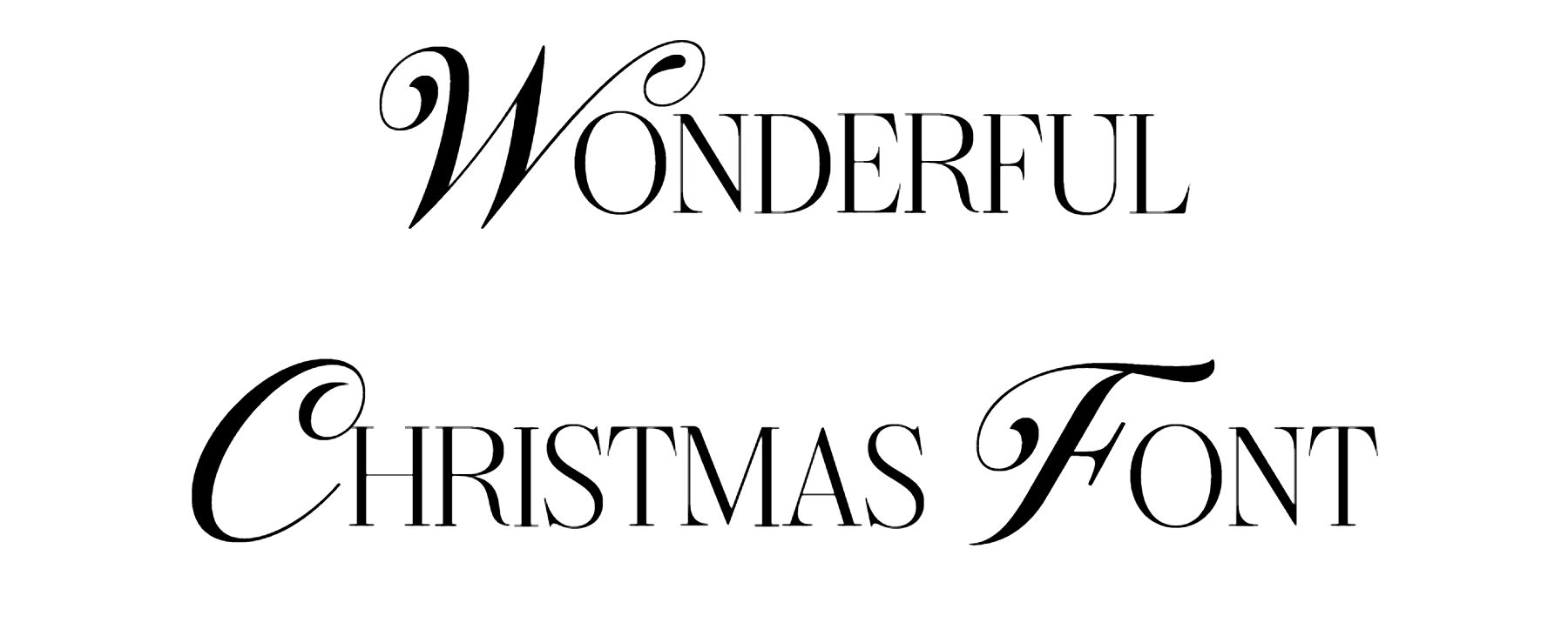 Wonderful Christmas Font Download