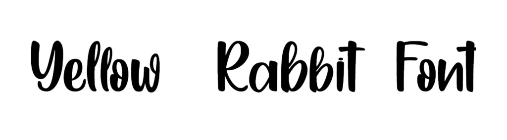 Yellow Rabbit Font Download