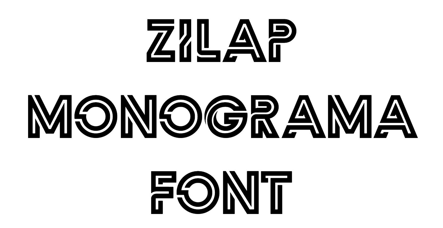 Zilap Monograma Font Download