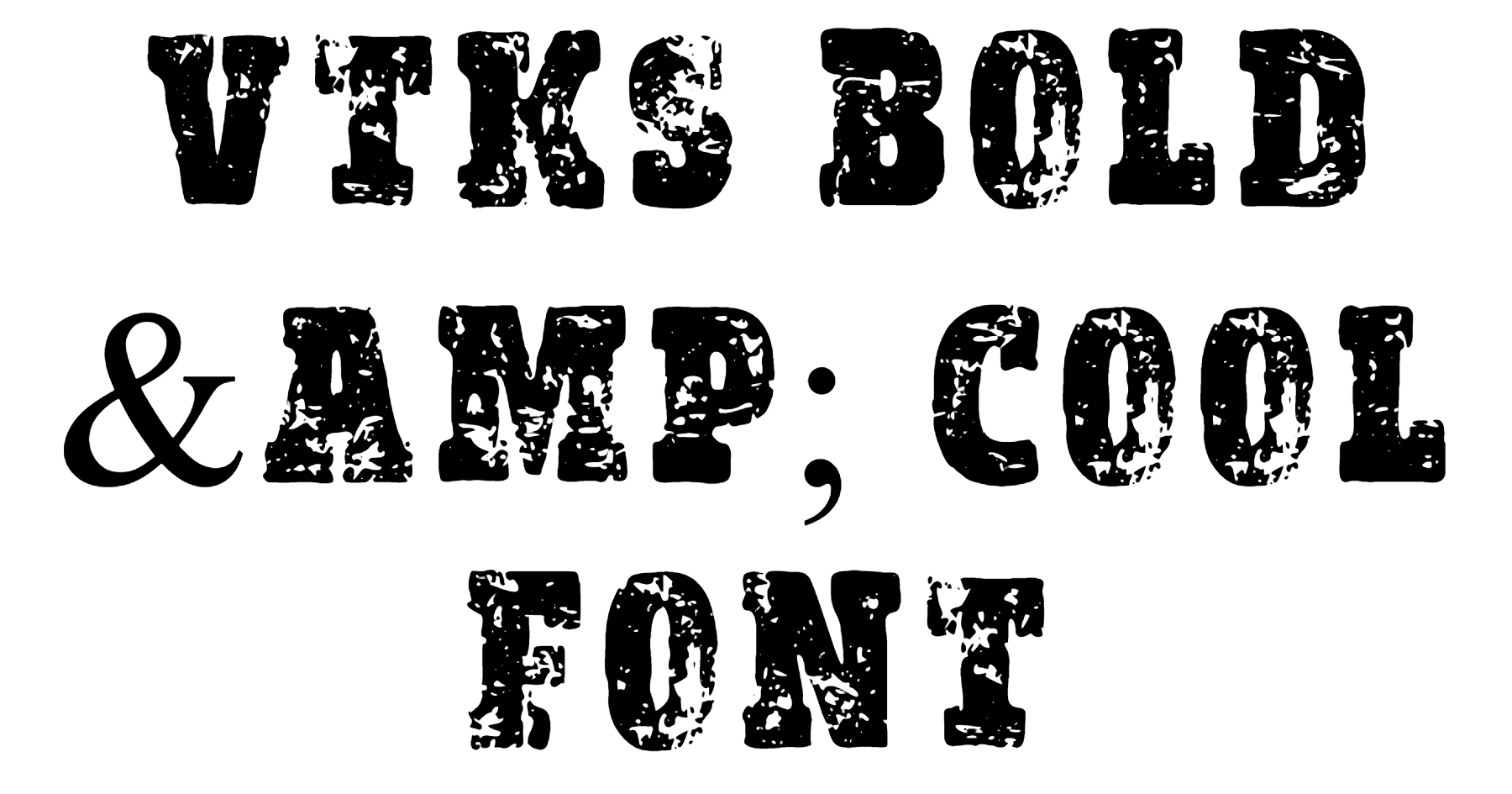 vtks Bold & Cool Font Download, #boho