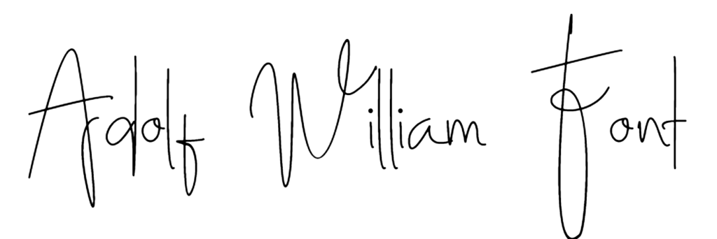Adolf William Font Download