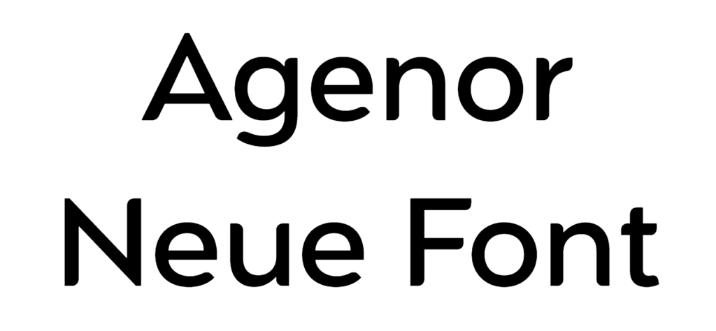 Agenor Neue Font Download