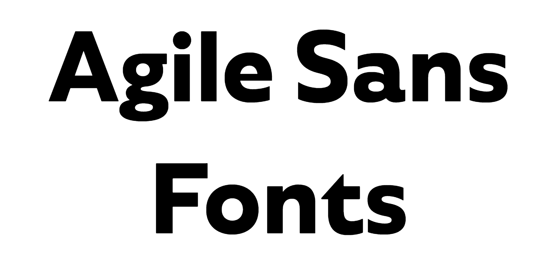 Agile Sans Fonts Download