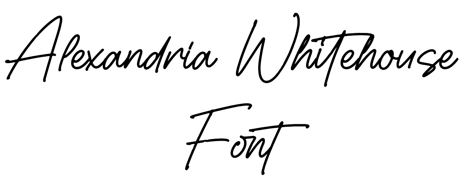Alexandria Whitehouse Font Download