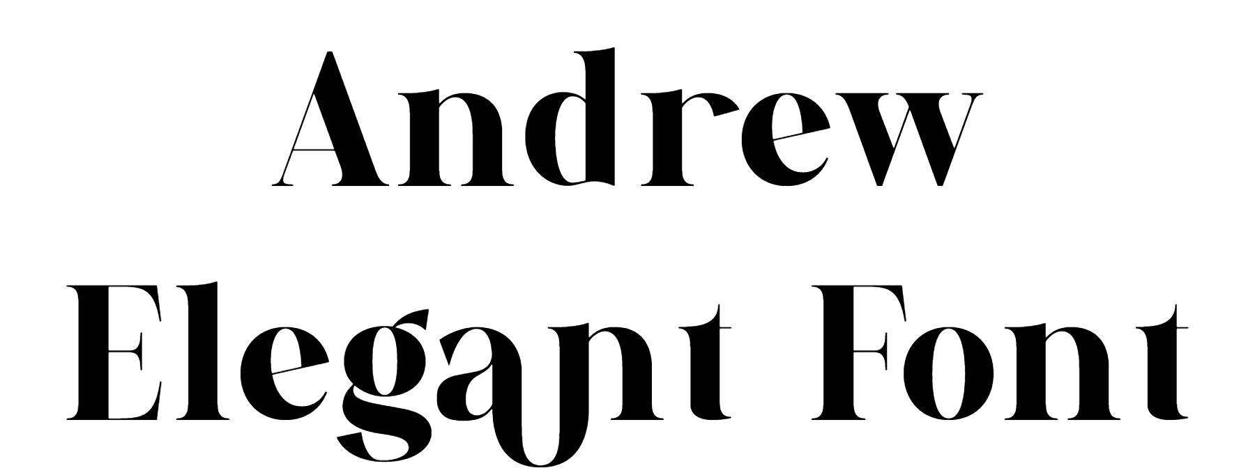 Andrew Elegant Font Download