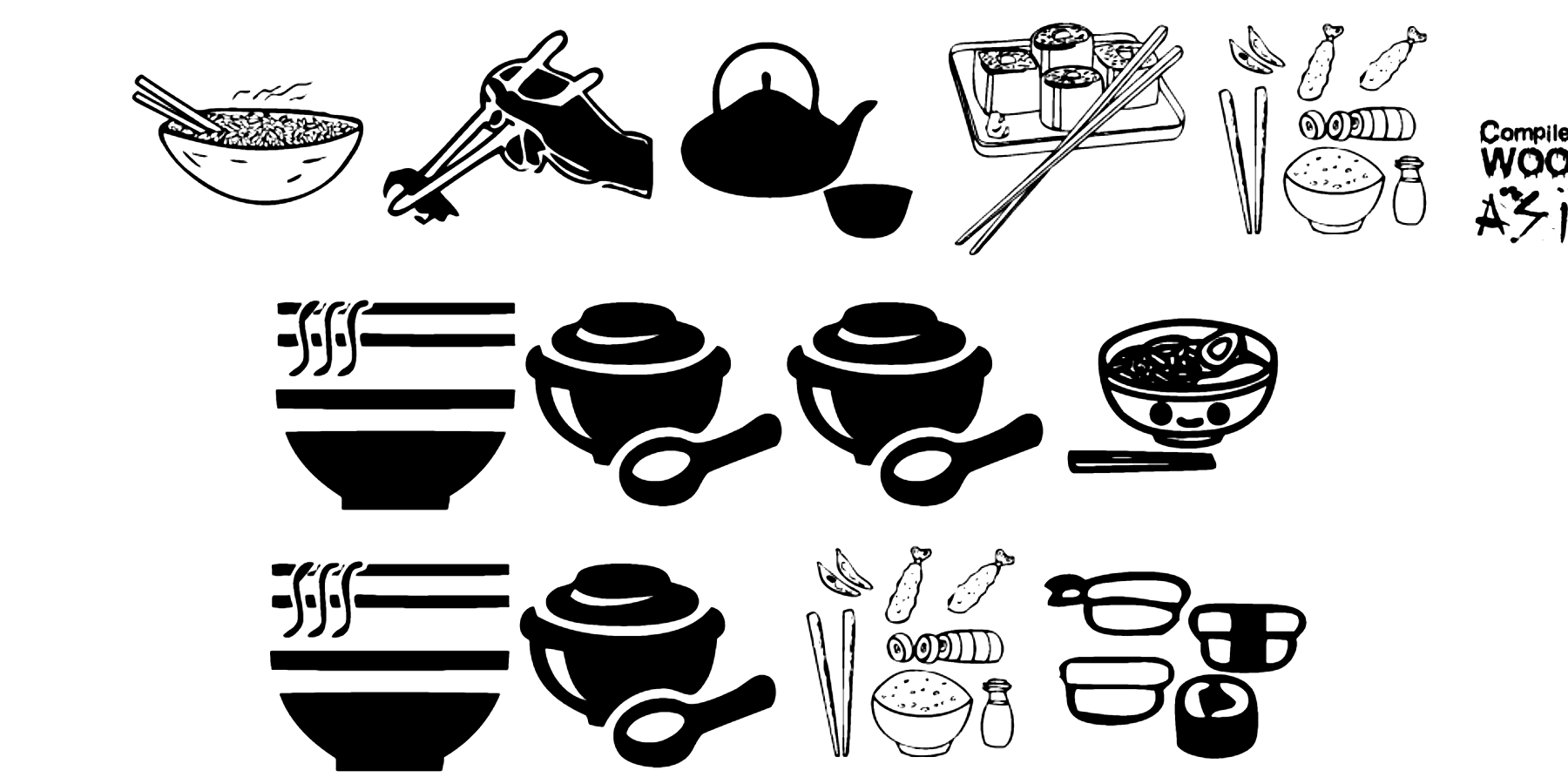 Asian Food Font Download