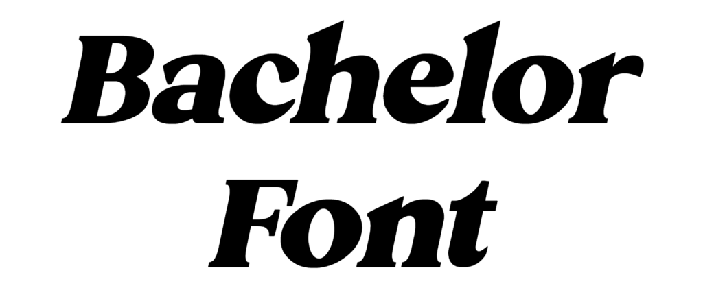 Bachelor Font Download