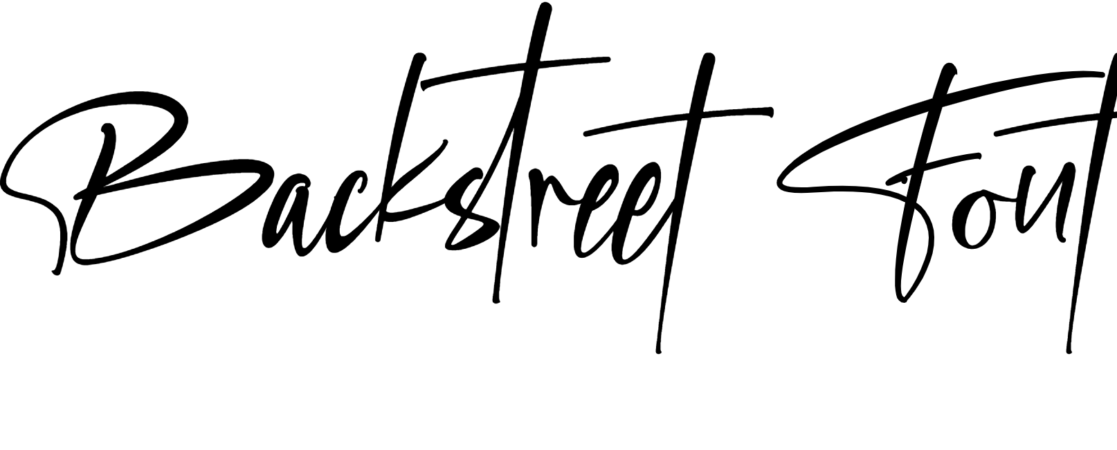 Backstreet Font Download