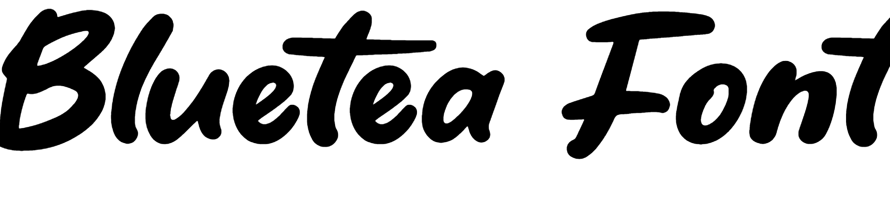 Bluetea Font Download