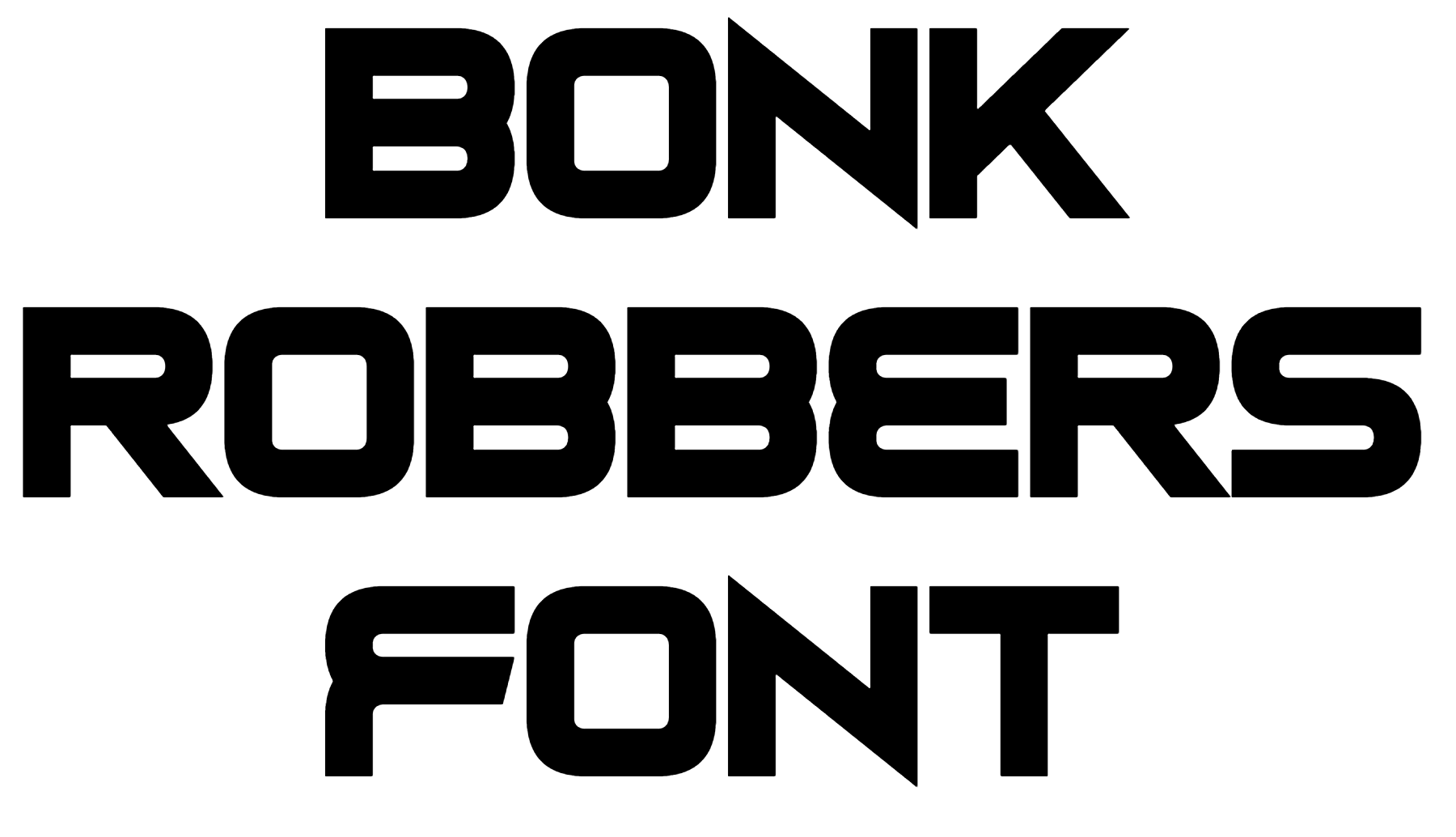 Bonk Robbers Font Download