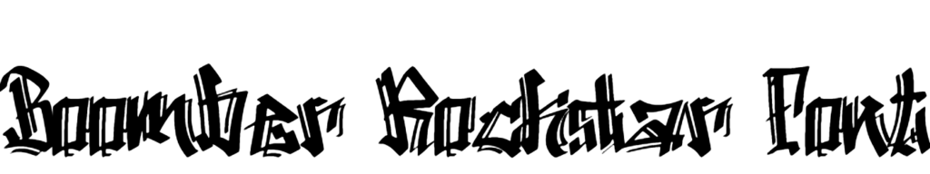 Boomber Rockstar Font Download