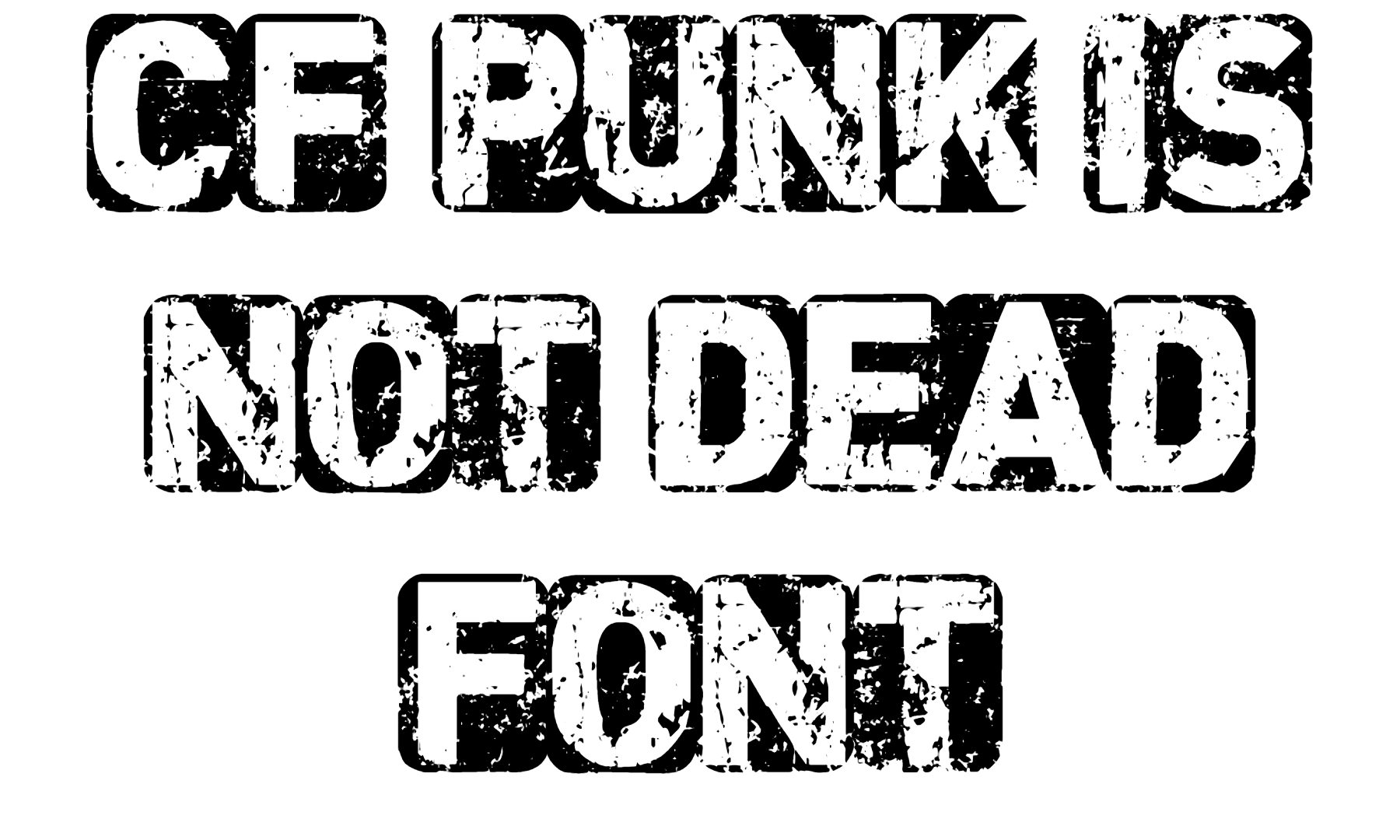CF Punk is not Dead Font Download