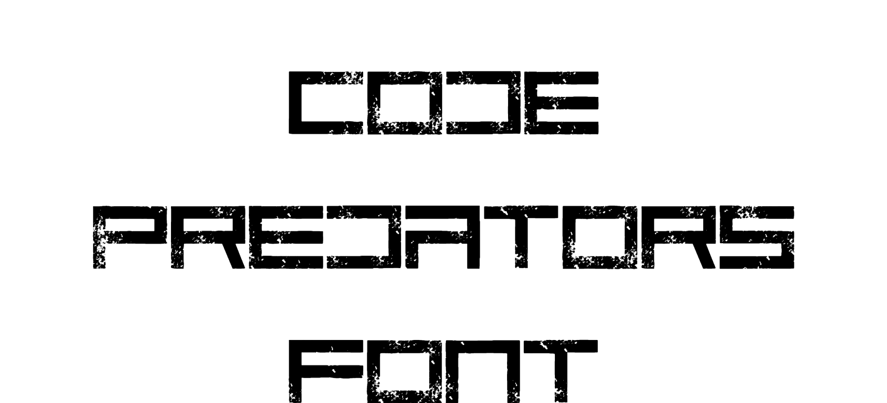 Code Predators Font Download