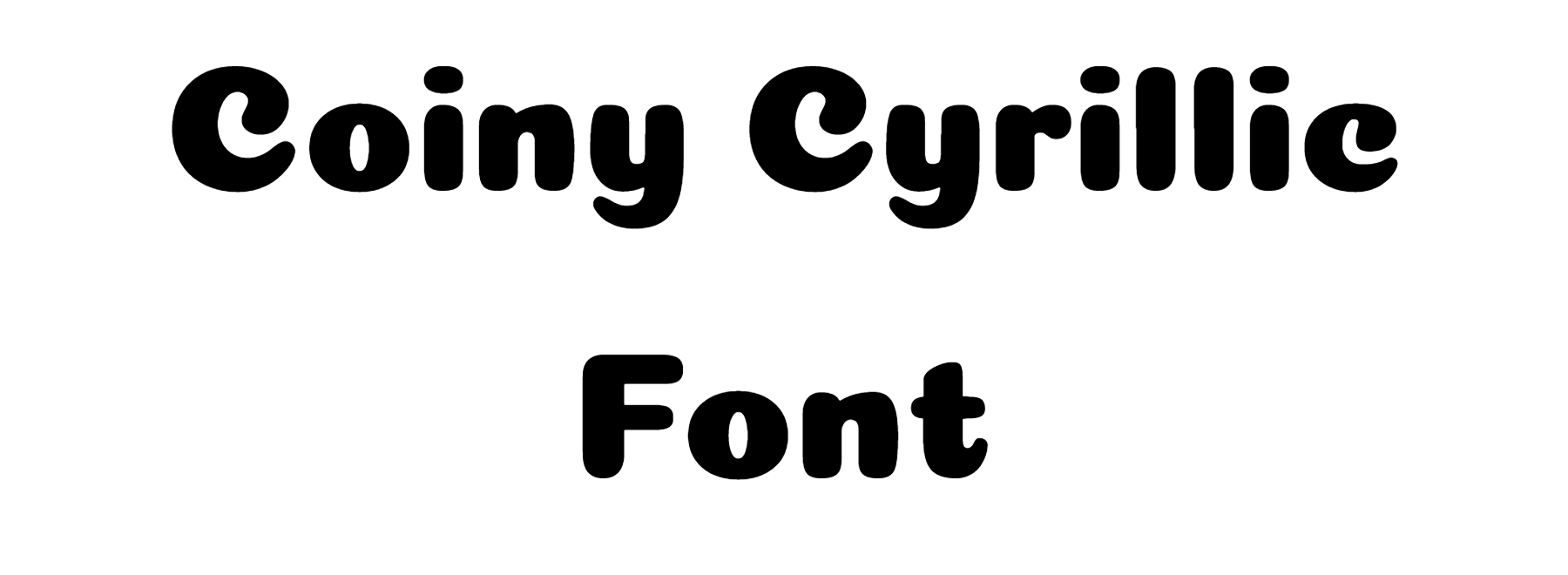 Coiny Cyrillic Font Download