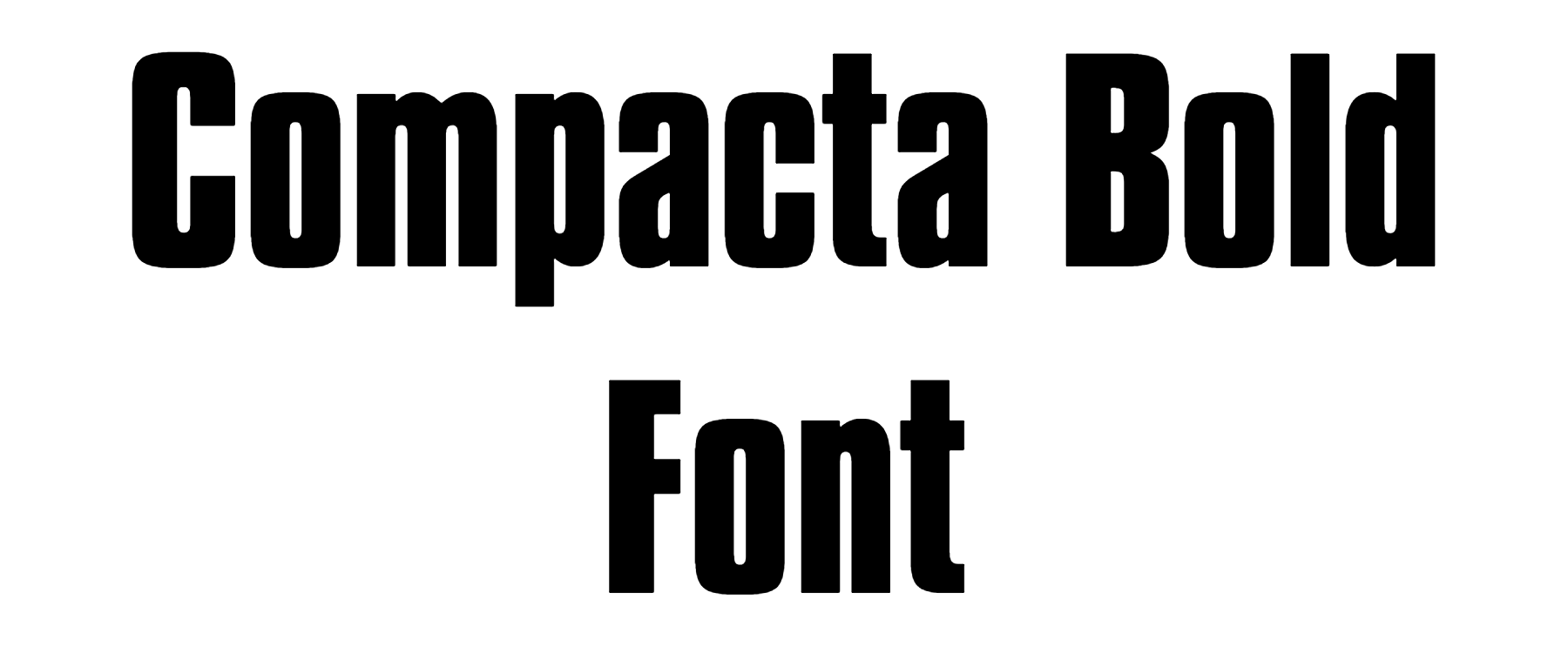 Compacta Bold Font Download