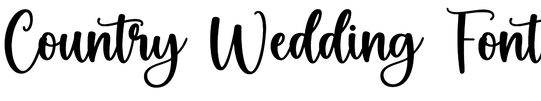 Country Wedding Font Download