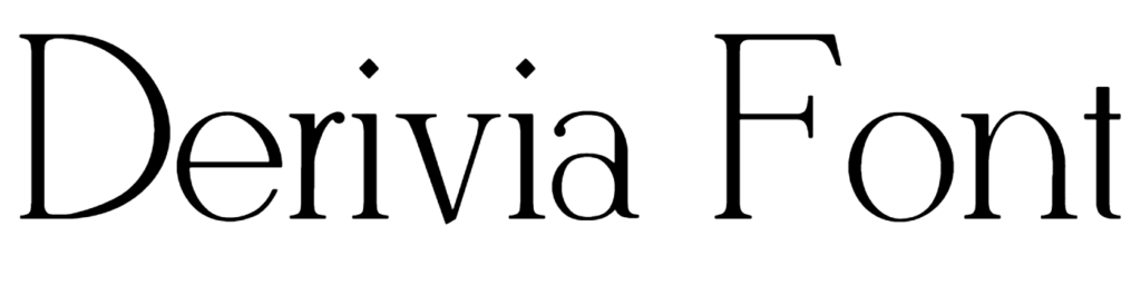 Derivia Font Download