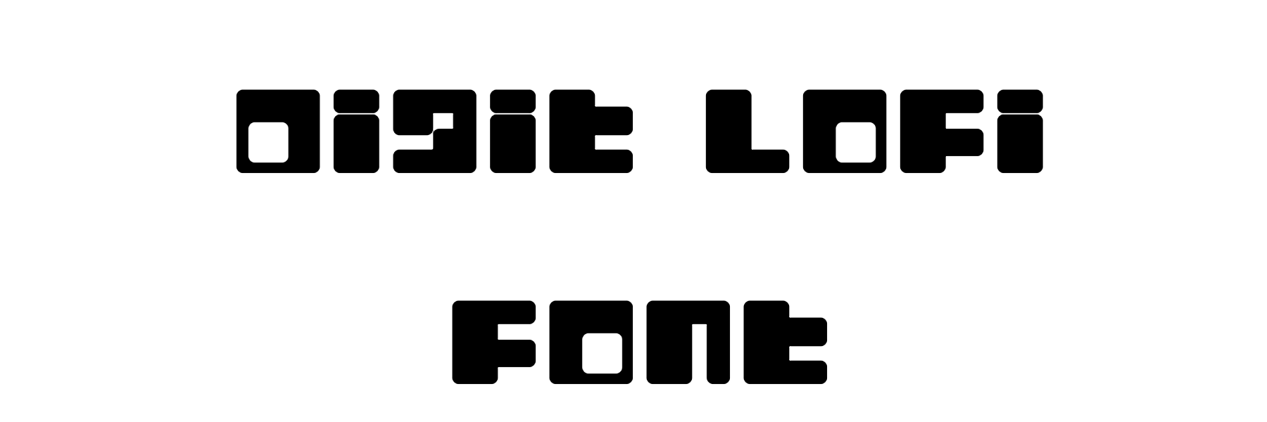 Digit LoFi Font Download