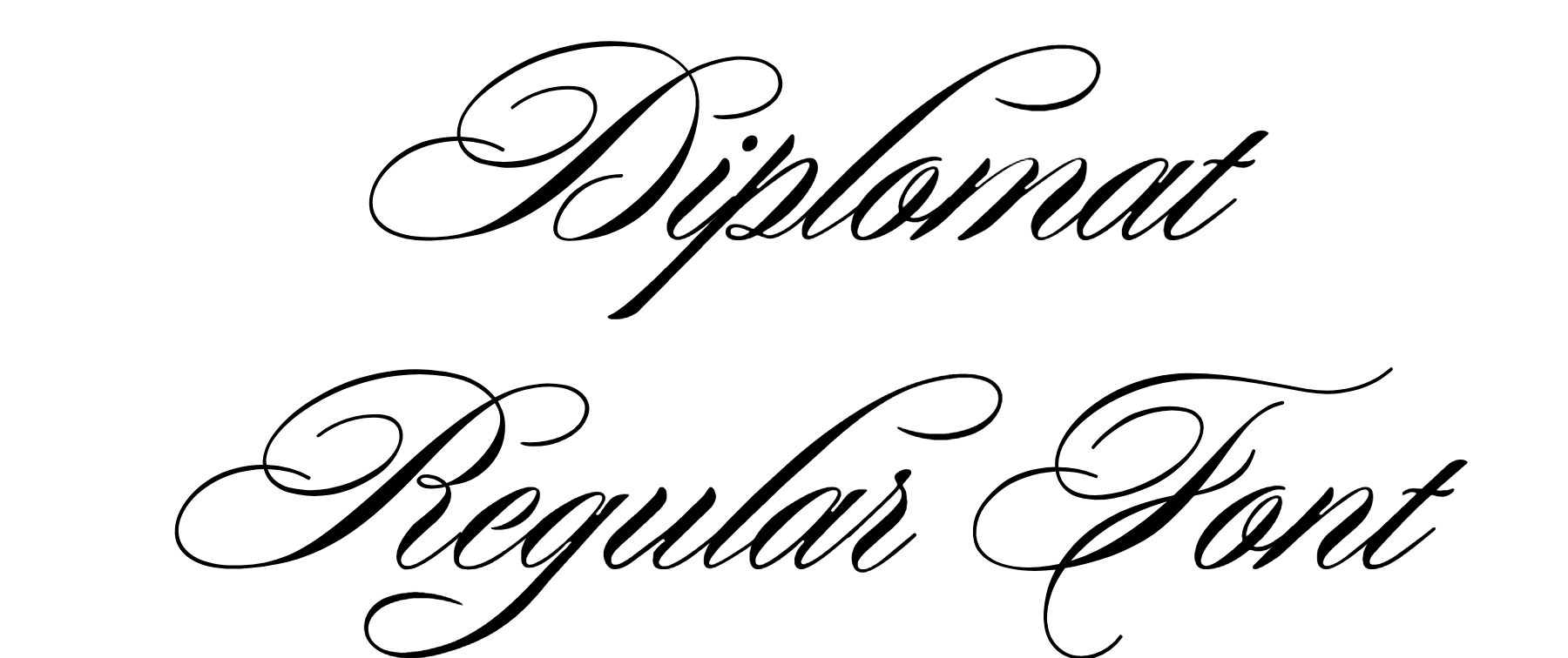 Diplomat Regular Font Download, #Diplomatic Script, Diplomata SC