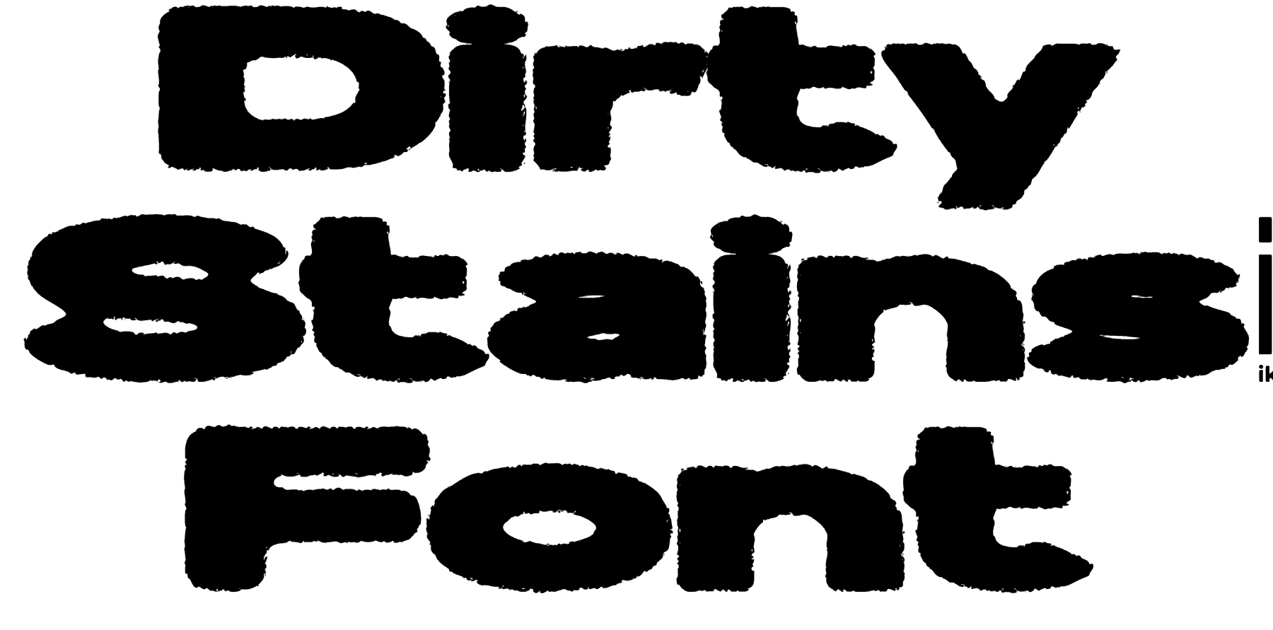 Dirty Stains Font Download