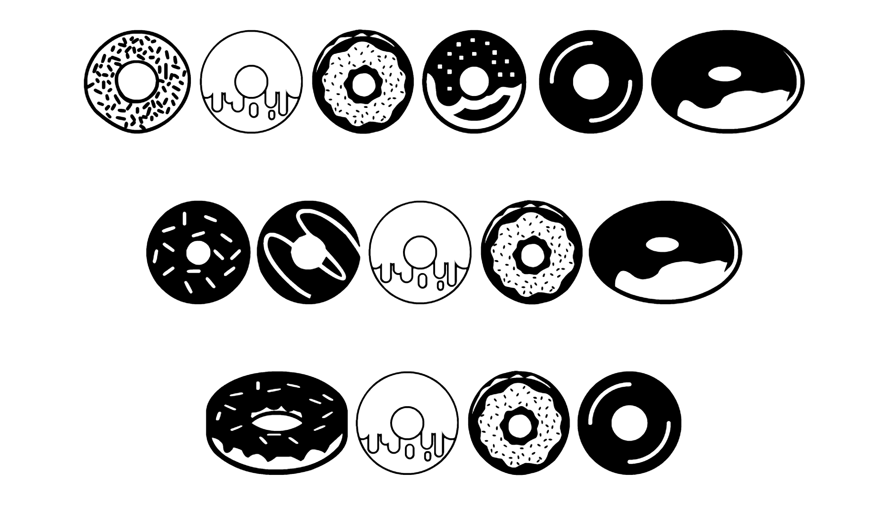 Donuts Icons Font Download
