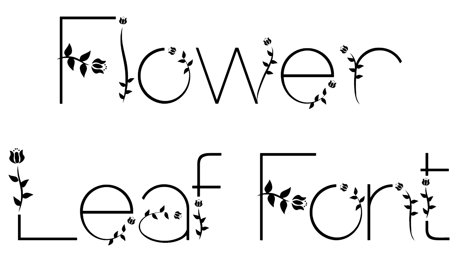 Flower Leaf Font Download