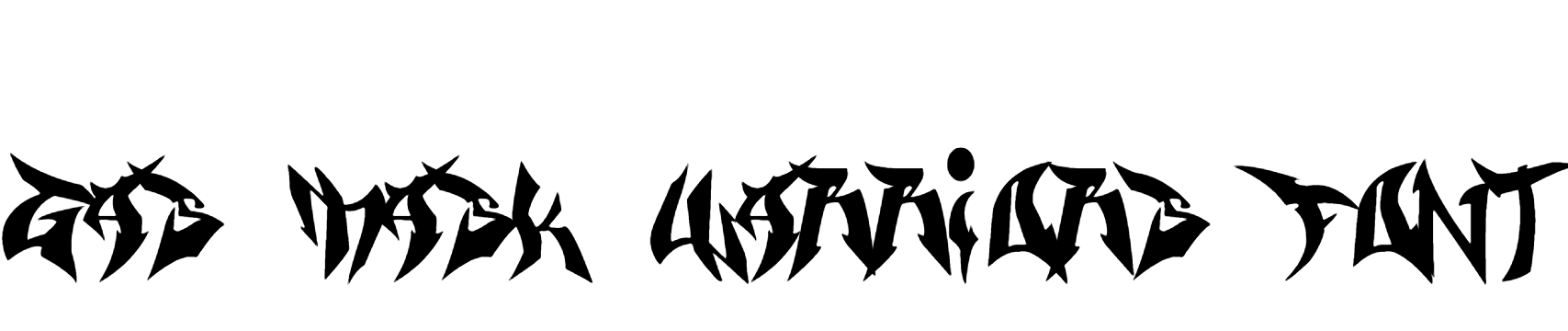 Gas Mask Warriors Font Download