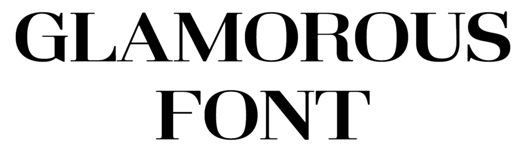 Glamorous Font Download