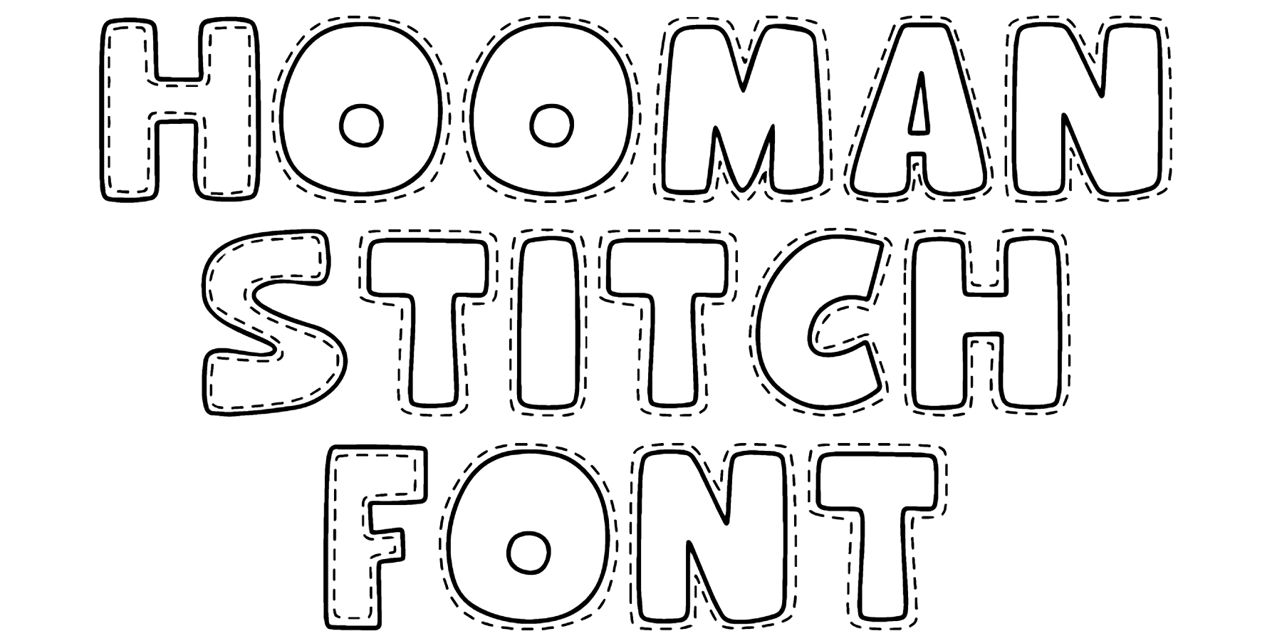 Hooman Stitch Font Download