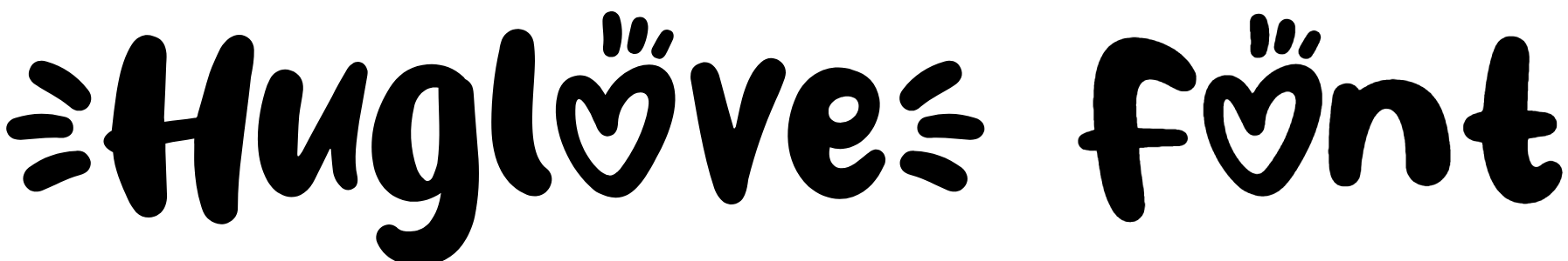 Huglove Font Download, Hug love