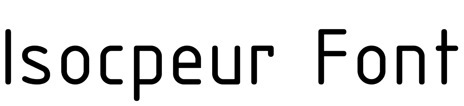 Isocpeur Font Download
