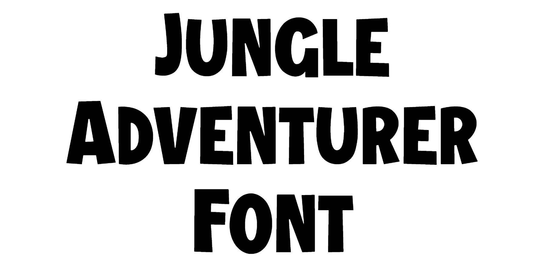 Jungle Adventurer Font Download