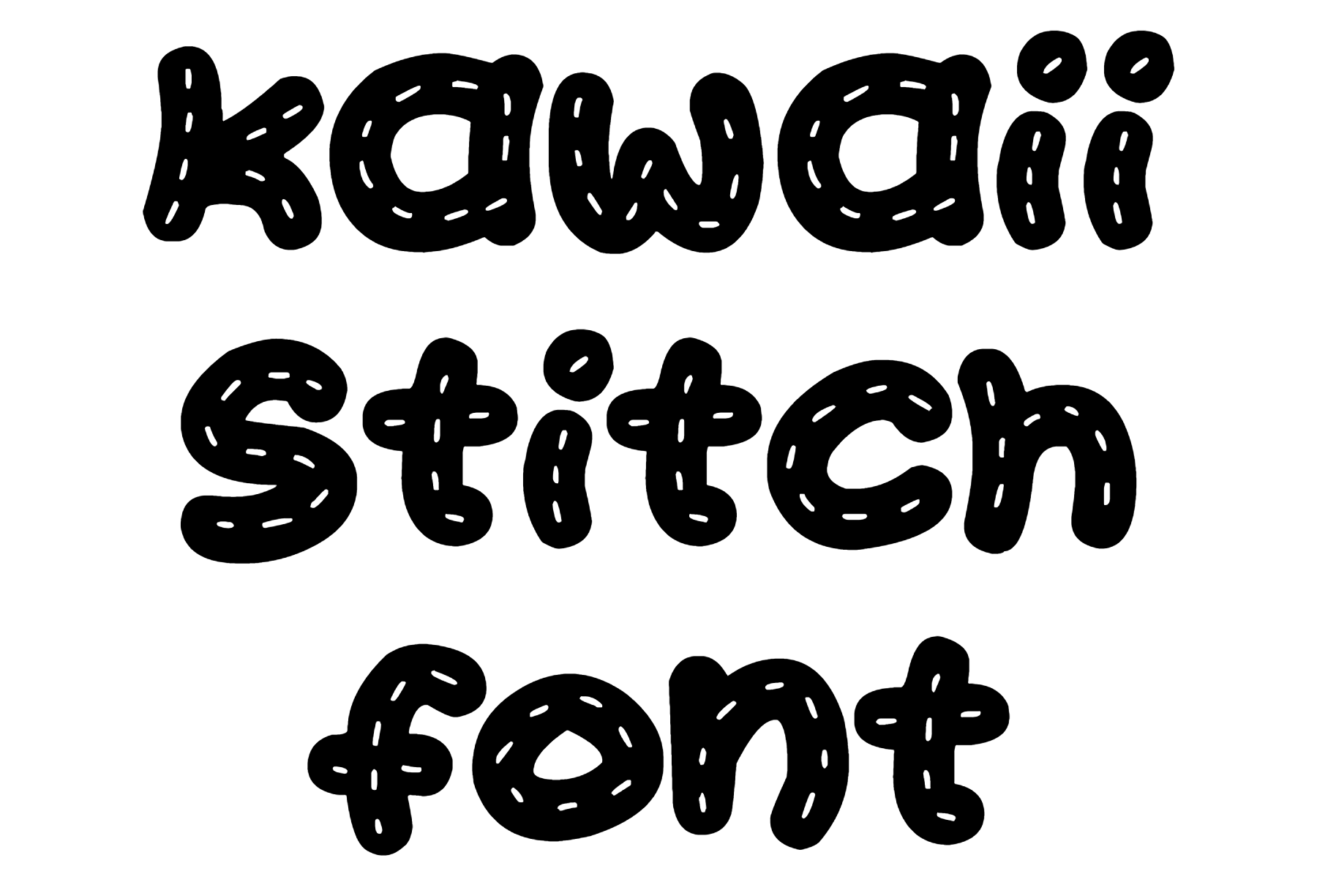 Kawaii Stitch Font Download