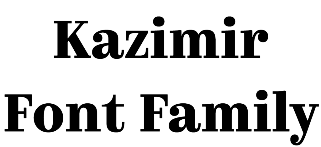 Kazimir Font Download