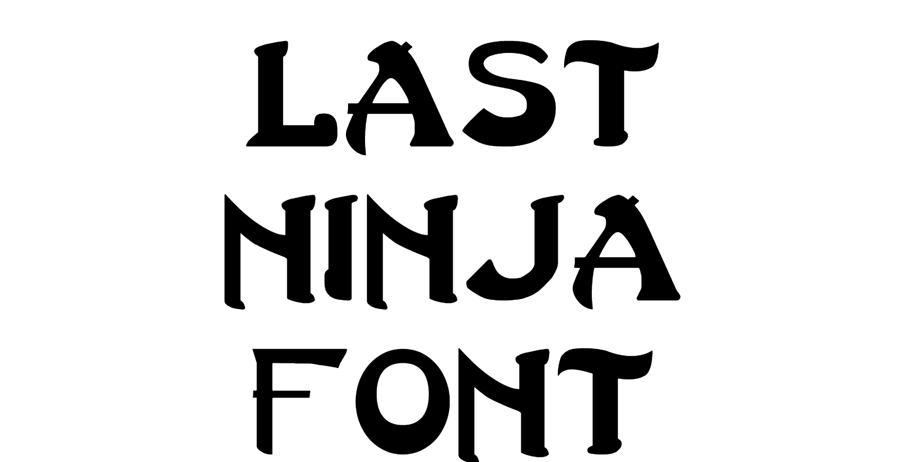 Last Ninja Font Download